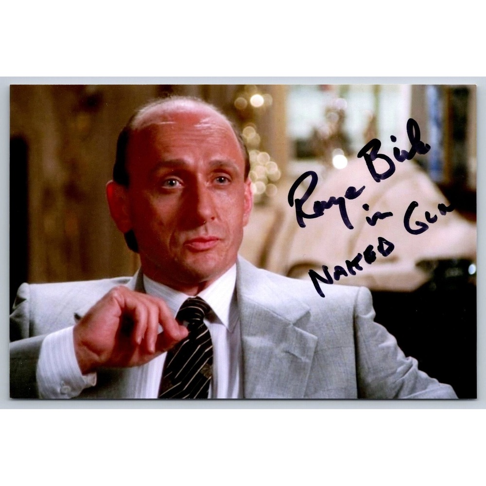 Raye Birk Autographed 4x6 Photo The Naked Gun Inscribed Actor Memorabilia